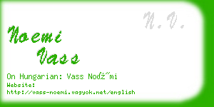 noemi vass business card